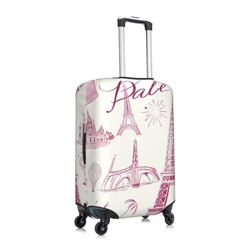 Retro Paris Luggage Cover for Suitcase Eiffel Tower Elastic Suitcase Cover Protector Luggage Sleeve Anti Scratch Dust Fits29-32 Inch3