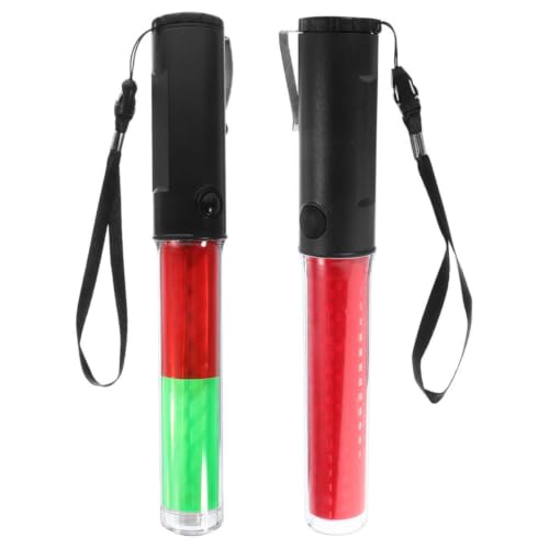 Luz de Emergencia LED Roja de Alta Visibilidad en Varitas de Tráfico