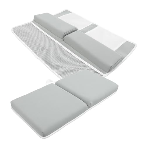 Holibanna Alfombrilla Antideslizante y Apoyo Seguro para Baño Diseño Acolchado y Reposabrazos de Tela Cómoda para Bañeras, Adecuado Baño de Bebés