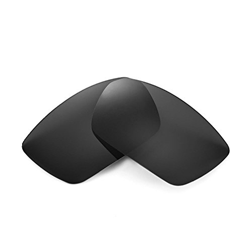 Walleva Replacement Lenses For Spy Optic Dirk Sunglasses - Multiple Options Available(Black - Polarized) #TOP3