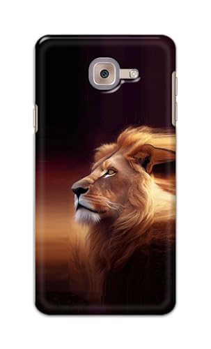 Image of PRINTFIDAA Printed Hard Back Cover Case for Samsung Galaxy J7 Max Back Cover (Danger Lion) -112