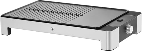 WMF Lono Tischgrill flach & gerippt, Elekrogrill mit variabler...