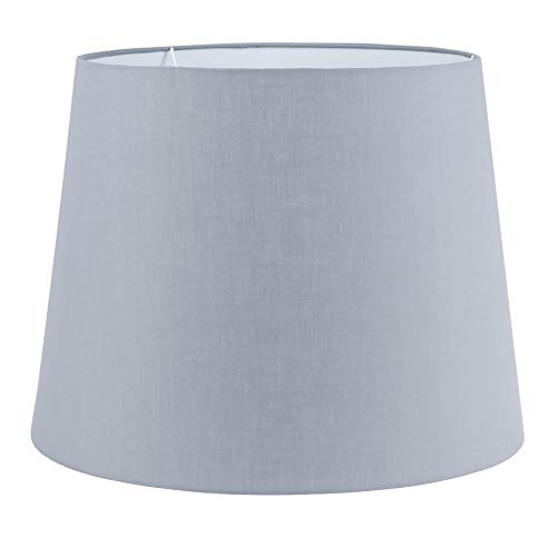 MiniSun | Extra Large Modern Tapered Light Shade in a Grey Fabric Finish | Floor Lamps & Torchieres, Home Décor & Improvement Essential | 455mm Shade Width