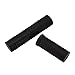 Non-Slip ABS for Bike Grip for Mountain for Bike and Road for Bike – Ergonomic Comfortable Handlebar Grip, 120mm Length, Black (Pair)(Long + Short Grips)