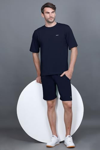 Image of GODFREY Cotton Half Trackpant with Zipper Pocket Shorts for Men | Outdoor Light Weight Sports