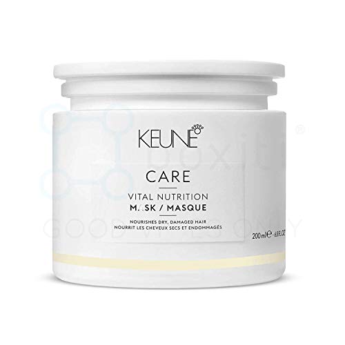 Vital Nutrition Hair Mask by Keune Care 200ml - Damaged Hair Treatment Mask, Comes with Boxiti Hand Wipe