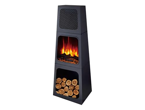 Estufa eléctrica para Interior con Tubo Decorativo CHE-740 Purline (CHE-730 Negro)
