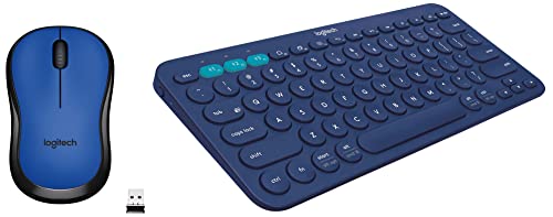 Image of Logitech K380 Wireless Multi-Device Keyboard for Windows, Apple iOS & M221 Wireless Mouse, Silent Buttons, 2.4 GHz with USB Mini Receiver, 1000 DPI Optical Tracking, 18-Month Battery Life