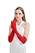 sodknow Long Red Satin Gloves Women Costume Long Red Gloves Elbow Length Opera Glove 1920s Party Roaring 20 s Accessories Dance Dress Halloween Cruella Cosplay Great Gatsby Fashion Outfits Formal