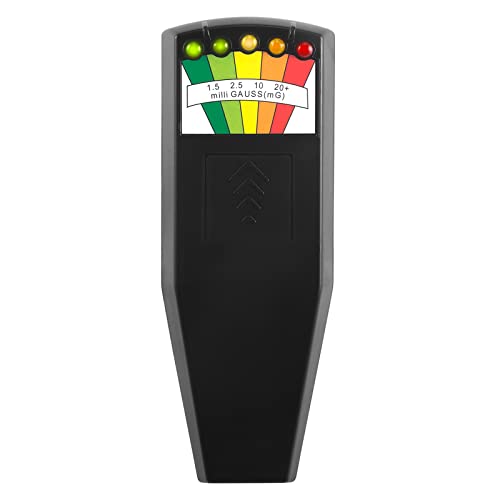 Jinyi EMF Meter 5 LED Magnetic Field Detector for Ghost Hunting and Paranormal Activity Testing