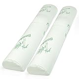 Tebery 2 Pack Bed Rail Bumpers, Memory Foam Bed Rail Pads with Waterproof Cover, Pad Bedside Rail Guard for Adults
