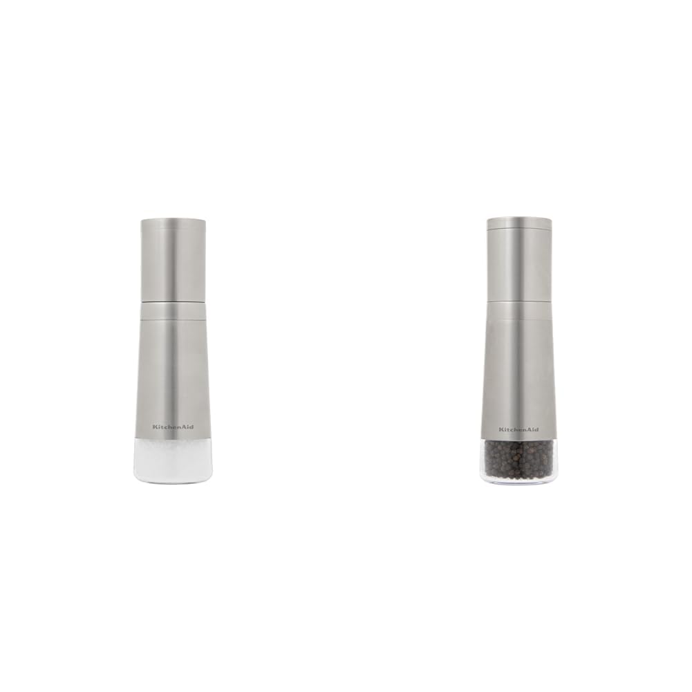 KitchenAid Stainless Steel 8 Inch Salt and Pepper Grinders Bundle