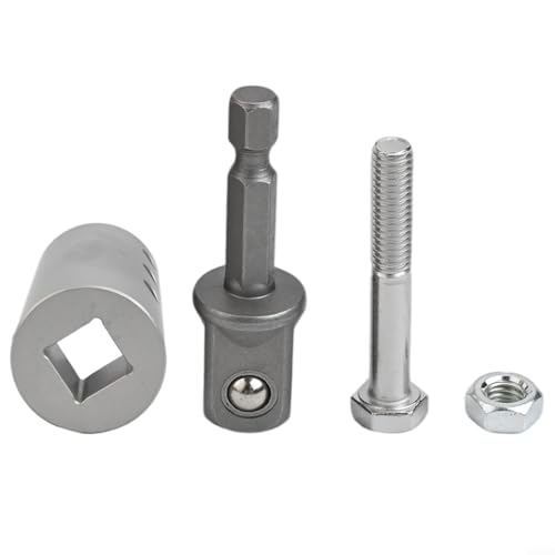 Trailer Drill for 1 Inch Jack Drive Shaft, Stainless Steel Construction, 26mm Shaft Hole with 12in Drive Socket Adapter