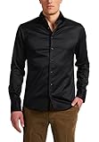 eterna Herren unifarbenes Soft Tailoring Shirt Slim FIT 1/1 schwarz 40_H_1/1