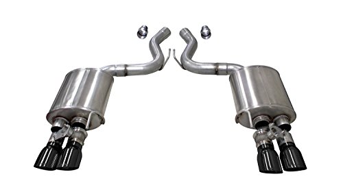 3.0 IN Valved Axle-Back Twin 4.0 IN Tips (21002) Sport Variable Sound Level | 2018-2021 Mustang GT Coupe Black PVD