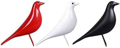 Rzeźba Resi Craft Ptak Figurie Statua Biuro Oramets Rzeźba Home Decoratio Akcesoria Rzeźba Ptaka, Black