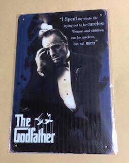 外国映画 ③ ゴッドファーザー レトロ ブリキ看板のサムネイル