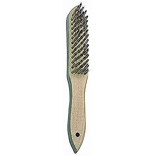 Bellota 50801-3 - Cepillo manual, 3 hileras (acero latonado, alambre recto, diámetro 0,3 mm)