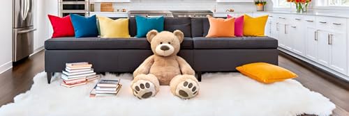 Anico A6682-FBM 59 Inch Tall (5 Feet) Giant Plush Light Brown Teddy Bear thumb #3