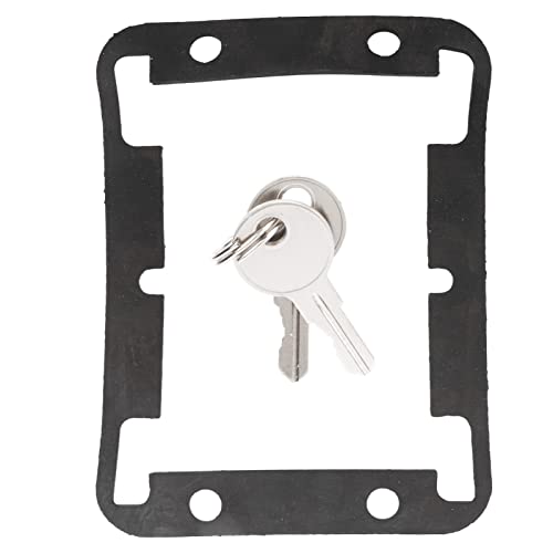 Image of Toolbox Lock RV Travel Trailer Truck Bed Box Lock, Solid Stainless Steel RV Handle Latch Paddle Lock with 2 Keys for Trailer Truck Camper, Flush Mount Handle Latch for Toolbox
