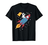 Astronauta en un Cohete Camiseta