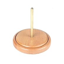 FantasyDay Wood Yarn Holder with Twirling Mechanism Classic, Wooden Spinning Yarn & Thread Holder, Knitting Embroidery, Craft & Sewing Supplies A014