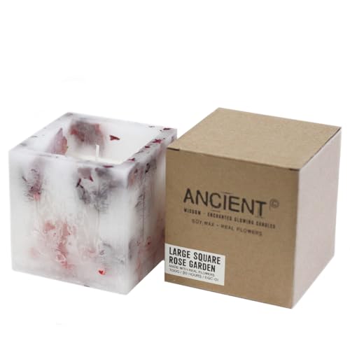 Bougie parfumée Rose Enchanted Candle grand format carré - 4