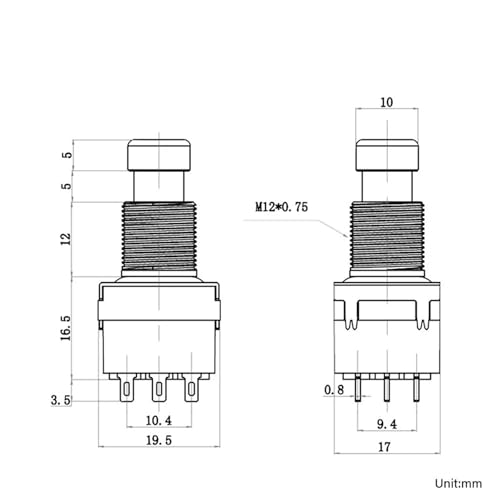 Pédale d'effet interrupteur 3PDT pour réparer un bouton de guitare usé - 4