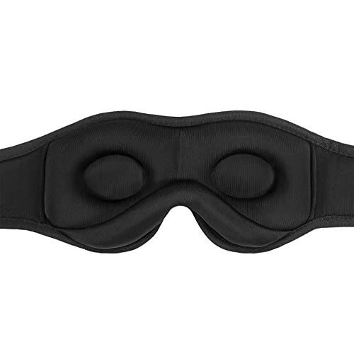 WUTAN Sleep Mask, Comfortable Eye Mask for Sleeping, 3D Contoured Blackout Sleeping Mask for Women & Men, Soft Blindfold Eye Covers for Sleeping Yoga Airplane Travel Naps Camping, Zero Eye Pressure