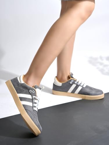 Image of Shoetopia Women's Casual Sneakers || Stylish Lace-Up Sports Shoes with Comfortable Sole || Lightweight Daily Footwear Walking & Running Shoes