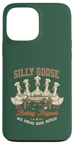 Silly Goose Baking Brigade Mix Knead Bake Repeat Funny Geese �X�}�z�P�[�X iPhone 13 Pro Max �p