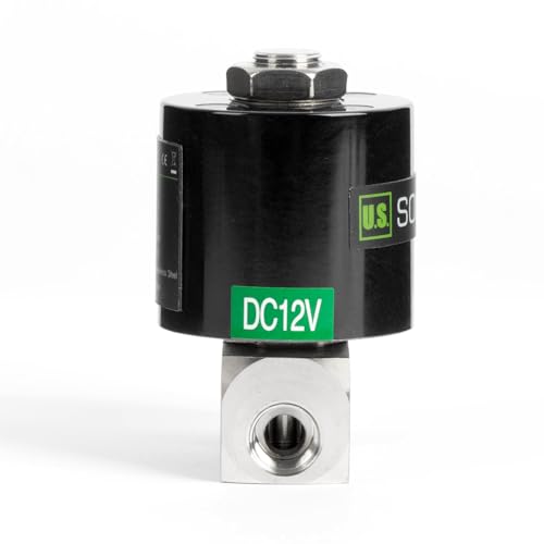 Électrovanne électrique haute pression en acier inoxydable robuste 12V