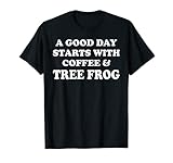 Tree Frog Lover Gifts for Coffee Drinker Shirt