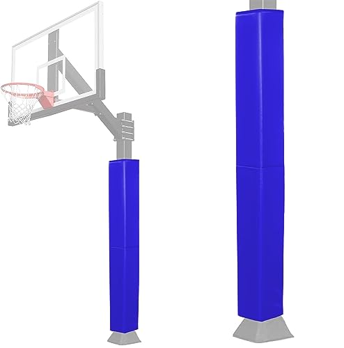Katop Square Basketball Pole Padding Fits 4x4 Inch Pole, Durable 6 Feet Tall Basketball Pole Pad Outdoor and Indoor, UV-Resistant Waterproof Basketball Hoop Pads for Protection and Player Safety