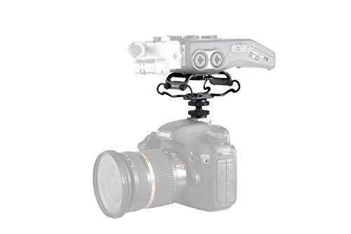 MOVO SMM5 Universele cameramofoon Shockmounts met 1/4"montageschroefdraad - geschikt voor Zoom H4n, H5, H6, Tascam DR-40 DR-05 DR-07 & vergelijkbare recorders