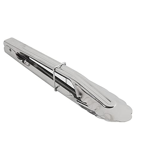 Pinzas Cocina Pinza de alimentación de Acero Inoxidable, for la Parrilla de Ensalada de Catering Buffet, tamaño: 17.5 cm, fácil y Conveniente for Limpiar