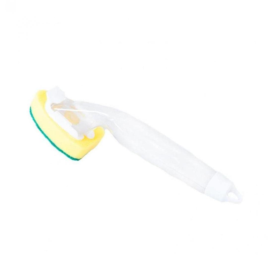 Pinicecore As Shown Washing Cleaning Brush With Refill Liquid Soap Dispenser Scrubber Cleaning Tools Replaceable Couring Pad Sponge Kitchen Dish