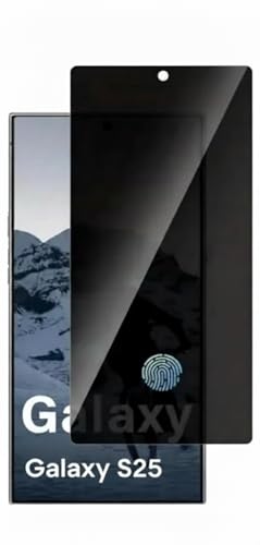 Image of Privacy Tempered Glass Screen Protector for Samsung S25 | Fingerprint Unlock Supported | Anti-Spy Privacy Filter | 9H Hardness | Full Coverage | Bubble-Free
