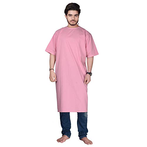 Avneel Poly Cotton Patient Dress patient gown/examination/both side wearable hospital use Gown, patient gown (pink) free size unisex