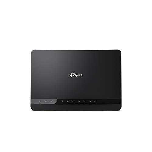 AC1200 Modem Router 5 Port TP-Link Archer VR1200 Modem Router WiFi, Modem Router FR (VDSL  FTTC  FTTS  ADSL) fino a 100Mbps, Wi-Fi AC1200 Dual Band, 5 Porte Gigabit