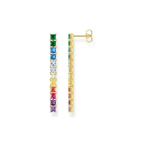 Boucles d'oreilles pierres colorées pour exprimer votre joie de vivre en argent doré
