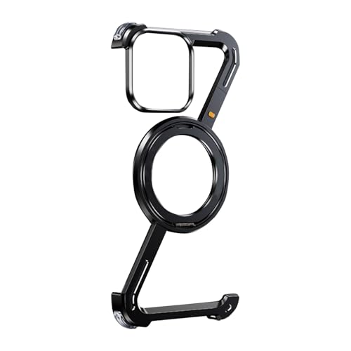 Generic YK001 Phone Case For Iphone 16 Pro Max/16 Pro,Innovative Z-Shaped Frameless Heat Dissipation With 360 Rotatable Stand, Military-Grade Protection  thumb #1