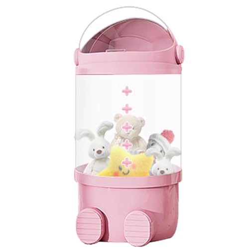 Seau de rangement pour peluches fini le désordre au sol de la chambre enfant