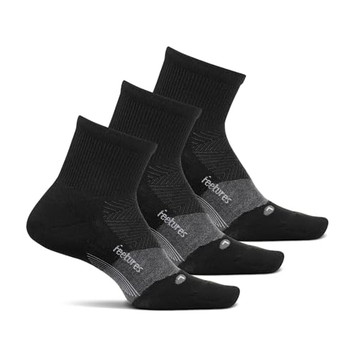 Image of Feetures Merino 10 Cushion Quarter Sock Stripe