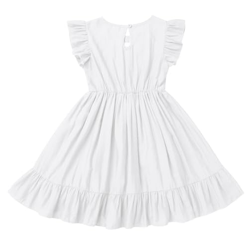 Baby Girls Mexican Ruffle A-Line Dress Toddler Kids Floral Embroidered Peasant Traditional Ethnic Wear Clothes4