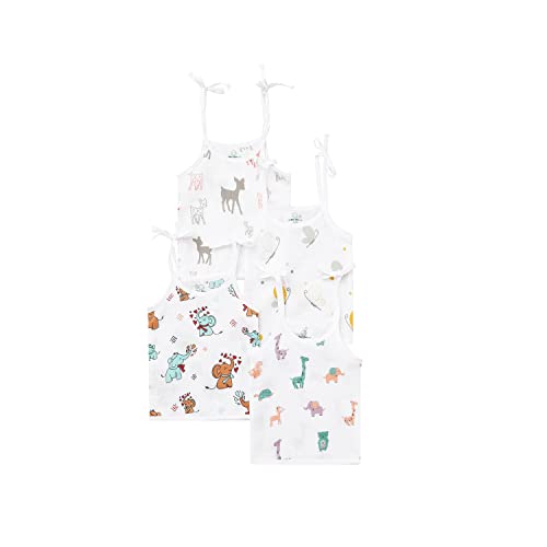 Image of The Boo Boo Club Muslin Knot Jabla Soft Organic Cotton (GOTS) for 0-3 Months Boys and Girls, Pack of 4