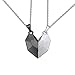 Collana Magnetica Coppia, 2pcs Collana Coppia Bianco Nero Collane Amore Set Collana Calamita Coppia Collana Puzzle Coppia Collana Coppia Calamita Collana Cuori Coppia Per Moglie Fidanzata