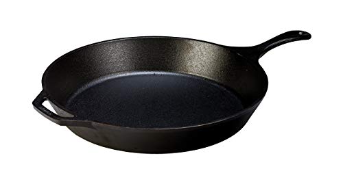 Lodge 15 Inch Pre Seasoned Cast Iron Skillet. XL Classic Cast Iron Skillet