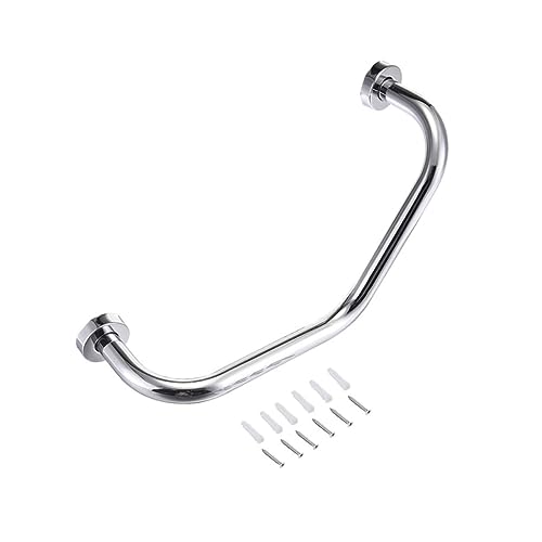 MOLUCKFU ステンレススチール製 浴室用手すり ハンドバー 滑り止め設計 耐荷重 人間工学に基づいたグリップ 廊下や洗面所にも対応