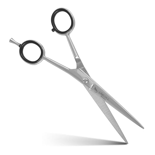 Forbici Parrucchiere Professionali Forbice per Capelli da Barbiere per Taglio di Capelli Acciaio Inossidabile Adatta per Kit Barbiere (Argento)